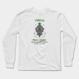 Zodiac Virgo Mantra Long Sleeve T-Shirt